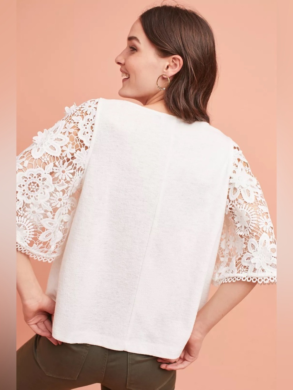 Anthropologie Eri + Ali Samara Lace Top Size Small